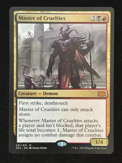 1x MTG Master of Cruelties - Double Masters 2022 (2X2) #251 - Magic - Image 1