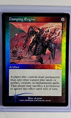 1999 MTG Magic The Gathering ULG Urzas Legacy Vintage Foil #124 Damping Engine - Image 1