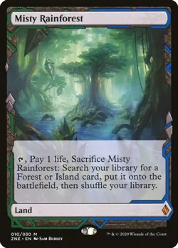 Foil - Misty Rainforest - 10 / NM / English MTG - Image 1