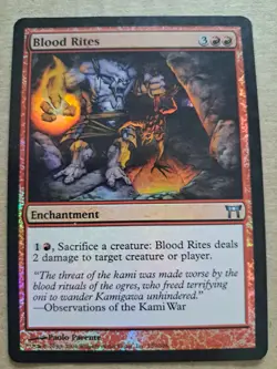 Blood Rites - Foil LP, English MTG Champions of Kamigawa 159 - Image 1
