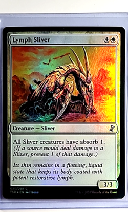 2020 MTG Magic the Gathering TSR Time Spiral Remastered Foil #25 Lymph Sliver - Image 1