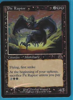 Magic MTG - Prophecy "Pit Raptor" FOIL X1 - Image 1
