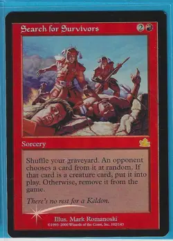 Magic MTG - Prophecy "Search for Survivors" FOIL X1 - Image 1