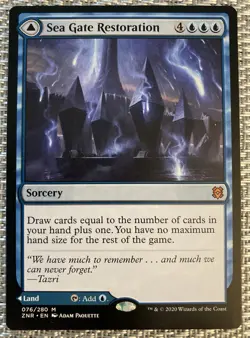 MTG SEA GATE RESTORATION MYTHIC RARE MAGIC THE GATHERING CARD DRAW COMMANDER - Image 1