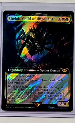MTG LOTR Lord of the Rings Extended Art Surge Foil 785 Shelob Child of Ungoliant - Image 1