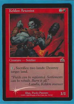Magic MTG - Prophecy "Keldon Arsonist" FOIL X1 - Image 1