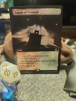 MTG Temple of Triumph - Extended surge foil - Dr. Who Commander #1121 - Image 1