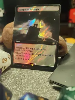 MTG Temple of Triumph - Extended surge foil - Dr. Who Commander #1121 - Image 2