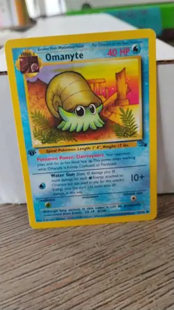 OMANYTE Fossil Series POKEMON Non-Holo 1st edition 1999 Trading Card 52/62 - Image 1
