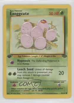 Exeggcute 1st Ed. Pokemon Jungle #52 1999 12g7 - Image 1
