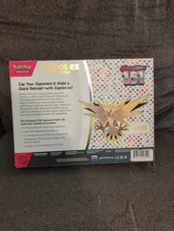 Pokemon TCG Scarlet & Violet 151 Zapdos ex Collection Box - NEW, FACTORY SEALED - Image 2