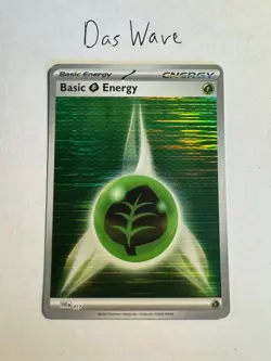 Pokemon - SVE017 - Basic Grass Energy - Holo - White Flare/Black Bolt - Image 1
