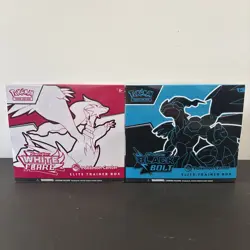 Pokemon-Black Bolt & White Flare Pokemon Center Elite Trainer Boxes ETB Sealed - Image 1