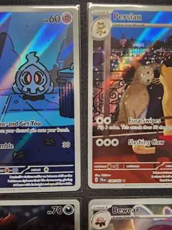 Pokemon Shrouded Fable Lot of 5 Illustration Rares- Persian, Duskull, Zorua, Etc - Image 3
