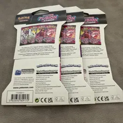 Lot of 3 - Pokemon TCG Sword & Shield Fusion Strike Sleeved Booster Pack - New - Image 4