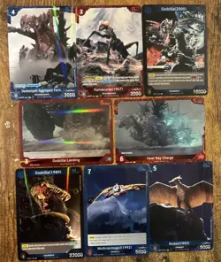 Godzilla Card Game ENGLISH Foil 8 Card lot NM - Image 1