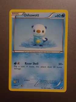 Oshawott 28/114 Black White Regular Pokemon TCG - Image 1