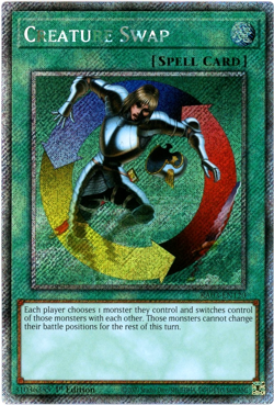 YuGiOh! Creature Swap - RA03-EN120 - Platinum Secret Rare 1st Edition - NM/M - Image 1