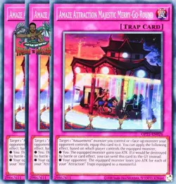 Yugioh! 3x Amaze Attraction Majestic Merry-Go-Round OP21-EN026 Common NM - Image 1
