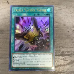 🧠 Triple Tactics Talent MAMA-EN090 Ultra Rare YuGiOh 1st Ed NM ⚔ - Image 1