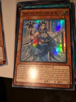 Priestess with Eyes of Blue MP17-EN055 1st Edition Super Rare Yugioh Card - Image 1