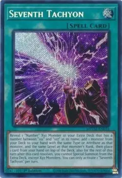 SEVENTH TACHYON 1ST EDITION SECRET RARE MINT/NM MZMT-EN016 YUGIOH! - Image 1