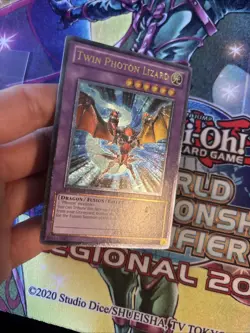 (YBL) Yugioh Twin Photon Lizard ORCS-EN039 Ultimate Rare 1st Edition LP - Image 2
