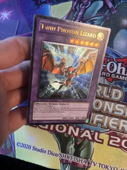 (YBL) Yugioh Twin Photon Lizard ORCS-EN039 Ultimate Rare 1st Edition LP - Image 3