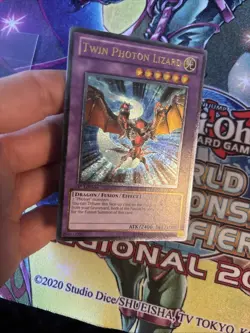 (YBL) Yugioh Twin Photon Lizard ORCS-EN039 Ultimate Rare 1st Edition LP - Image 4