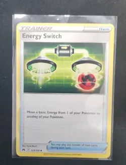 Energy Switch 129/159 Pokemon TCG Card CROWN ZENITH Near Mint NM - Image 1