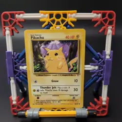 Pokemon PIKACHU (E3 Stamped) Card BASE Set PROMO 58/102 Yellow Cheeks Gold - Image 1