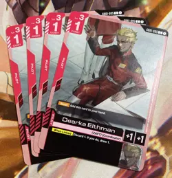 Gundam Card Game Dearka Elthman GD01-095 C Playset Of 4 Newtype Rising - Image 1