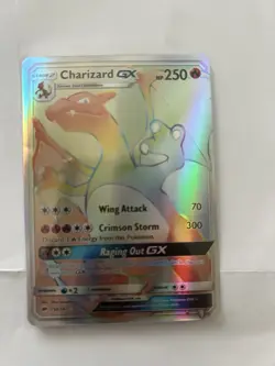 Pokemon Card - Charizard GX (Secret) SM Burning Shadows 150/147 Rainbow Rare - Image 1