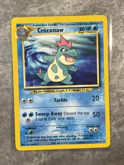 Croconaw 32/111 Pokemon TCG Neo Genesis Vintage WOTC Card Regular (Light Play) - Image 1