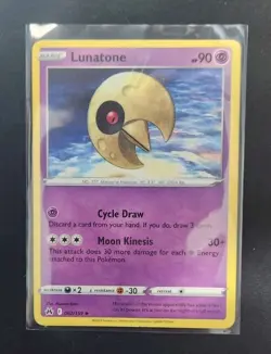 Lunatone 062/159 Pokemon TCG Card CROWN ZENITH Near Mint NM - Image 1