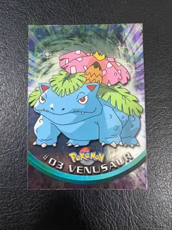 Pokemon 1999 Vintage Topps #03 Venusaur Rainbow Foil Pokemon Card - Image 1