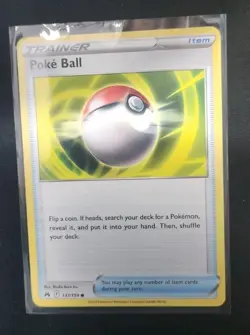 Poke Ball 137/159 Pokemon TCG Card CROWN ZENITH Near Mint NM - Image 1