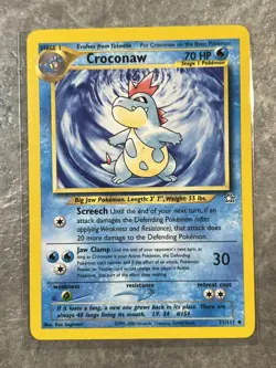 Croconaw 31/111 Pokemon TCG Neo Genesis Vintage WOTC Card Regular (Light Play) - Image 1