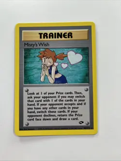 Misty’s Wish 108/132 Pokemon Card TCG Gym Challenge Trainer Card Rare Vintage - Image 1