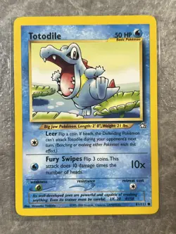 Totodile 81/111 Pokemon TCG Neo Genesis Vintage WOTC Card Regular (Light Play) - Image 1