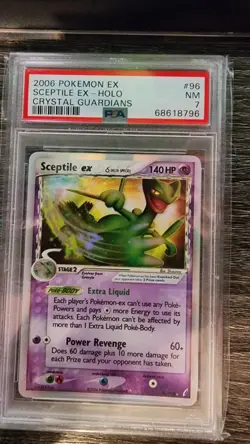 Sceptile ex Delta 96/100 Crystal Guardians Holo Pokemon Card PSA 7 NEAR MINT NM - Image 1