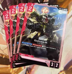 Gundam Card Game Galluss-K GD01-058 C Playset Of 4 Neetype Rising - Image 1