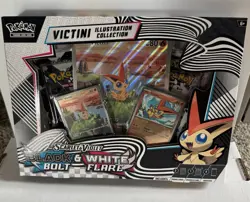 Pokemon Black Bolt White Flare Unova Victini Collection Box NEW Sealed RARE card - Image 1