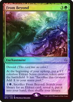 From Beyond FOIL Battle for Zendikar HEAVILY PLD Rare MAGIC MTG CARD ABUGames - Image 1
