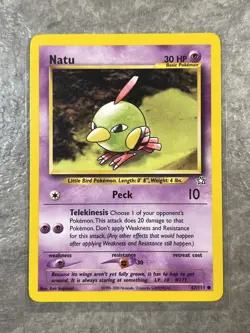 Natu 67/111 Pokemon TCG Neo Genesis Vintage WOTC Card Regular (Light Play) 1 - Image 1