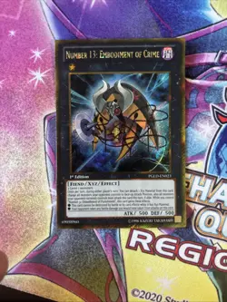 (YBL) Yu-Gi-Oh Card Number 13: Embodiment of Crime PGLD-EN023 Premium 1st LP - Image 1