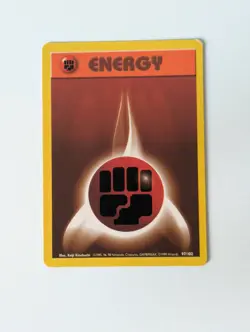 Pokemon Card WOTC Fighting Energy 97/102 Base Non-holo Unlimited 1999 - MP - Image 1