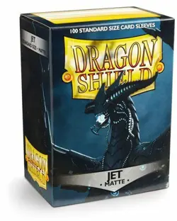 Dragon Shield Standard Matte JET 100 Count card sleeves AT-11024 Volume Discount 5706569110246 - Image 1
