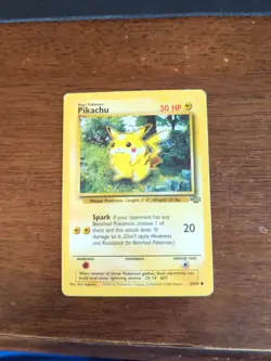 💥 Pikachu 60/64 Jungle 1st Edition Non-Holo Common Pokemon Vintage Card - Image 1