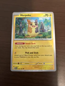 Pokemon TCG Morpeko Reverse Holo Card 072/167 Twilight Masquerade - Image 1